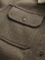 Brown Borg Collared Trucker Jacket - Image 11 of 12