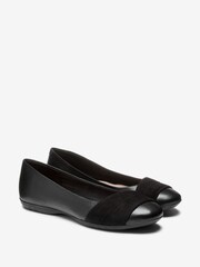 Schwarz - Forever Comfort® Lederballerinas mit Wickeldesign - Bild 2 von 3