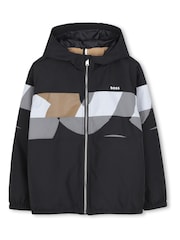 BOSS Black Hooded Jacket - Image 2 of 4