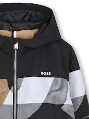 BOSS Black Hooded Jacket - Image 4 of 4