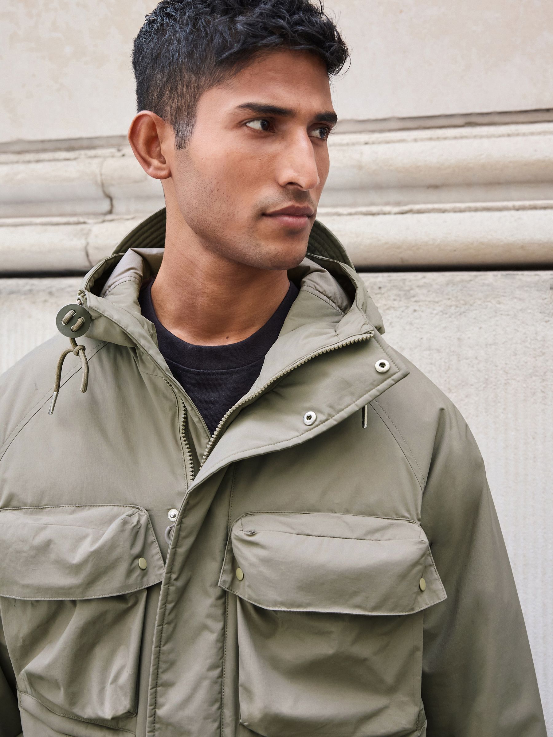 Buy Neutral Waterproof Ripstop Technical 4 Pocket Jacket from the