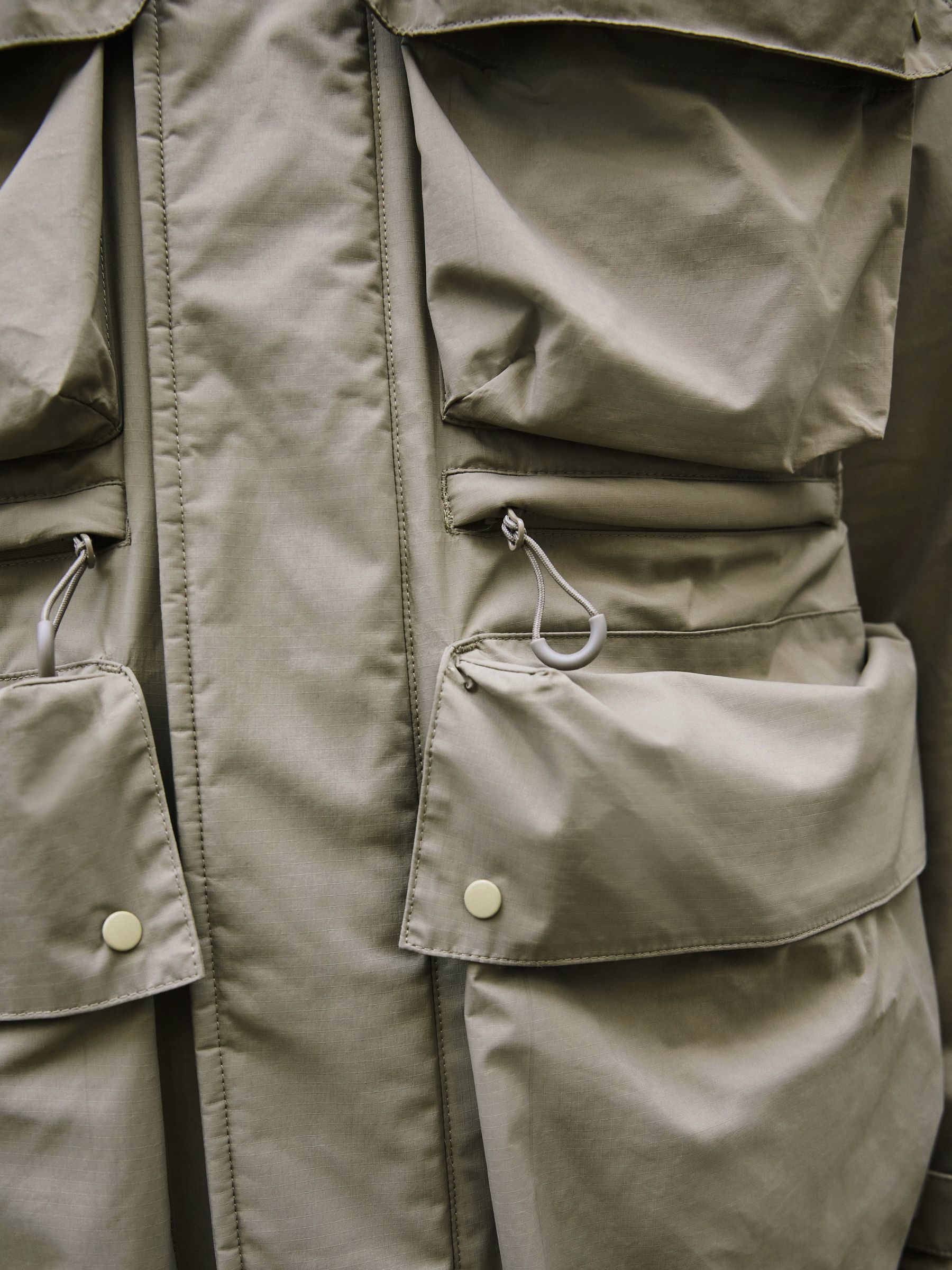 Buy Neutral Waterproof Ripstop Technical 4 Pocket Jacket from the