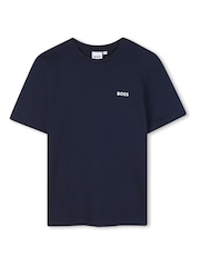 bleumarin Albastru/Albastru - Pachet de Tricouri BOSS cu logo pe piept 2 - Imaginea 3 din 6