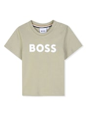 BOSS Green Cotton Short Sleeve T-Shirt - Image 1 of 3
