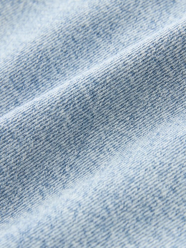 Mid Blue 100% Cotton Patch Pocket Denim Jacket - Image 7 of 7