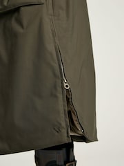 Joules Wilcote Dark Green Waterproof Padded Raincoat - Image 8 of 10