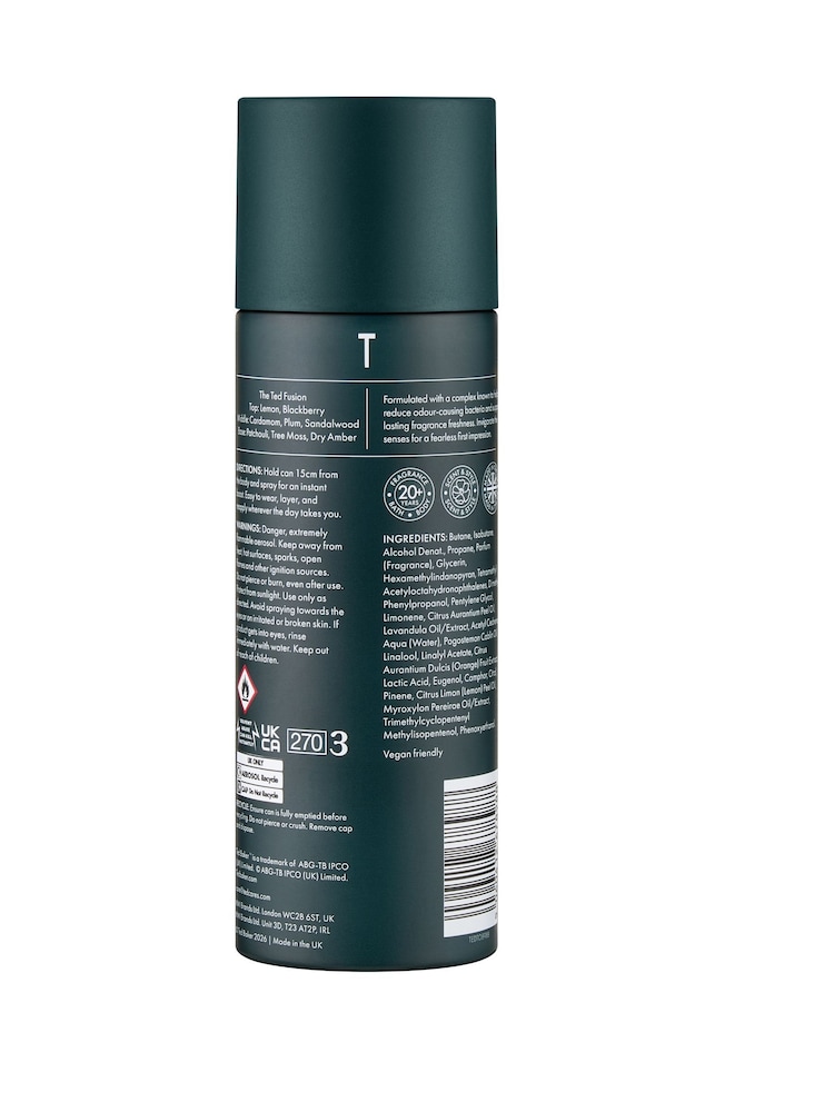 Ted Baker Fusion Enigmatic Body Spray Deodorant 200ml - Image 2 of 2