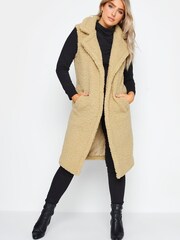M&Co Natural Borg Gilet - Image 4 of 4