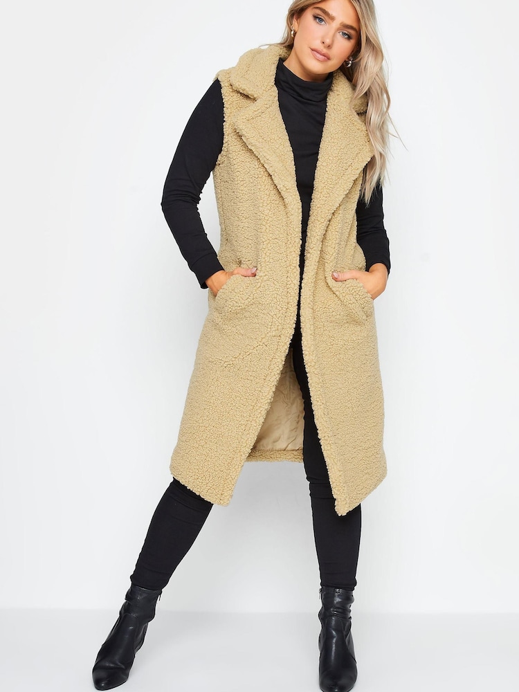 M&Co Natural Borg Gilet - Image 4 of 4