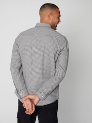 Threadbare Black 100% Cotton Long Sleeve Check Shirt - Image 2 of 4