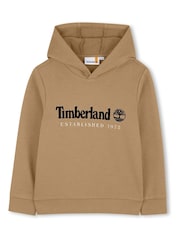 Timberland Sandy Brown Hooded Sweatshirt - Image 1 of 3