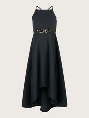Monsoon Black Sequin Scuba Prom Dress - Image 1 of 2