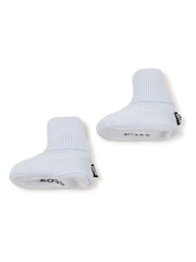 BOSS Blue Embroidered Knitted Beanie Hat and Boots Set of 2 (6-9mths) - Image 3 of 4