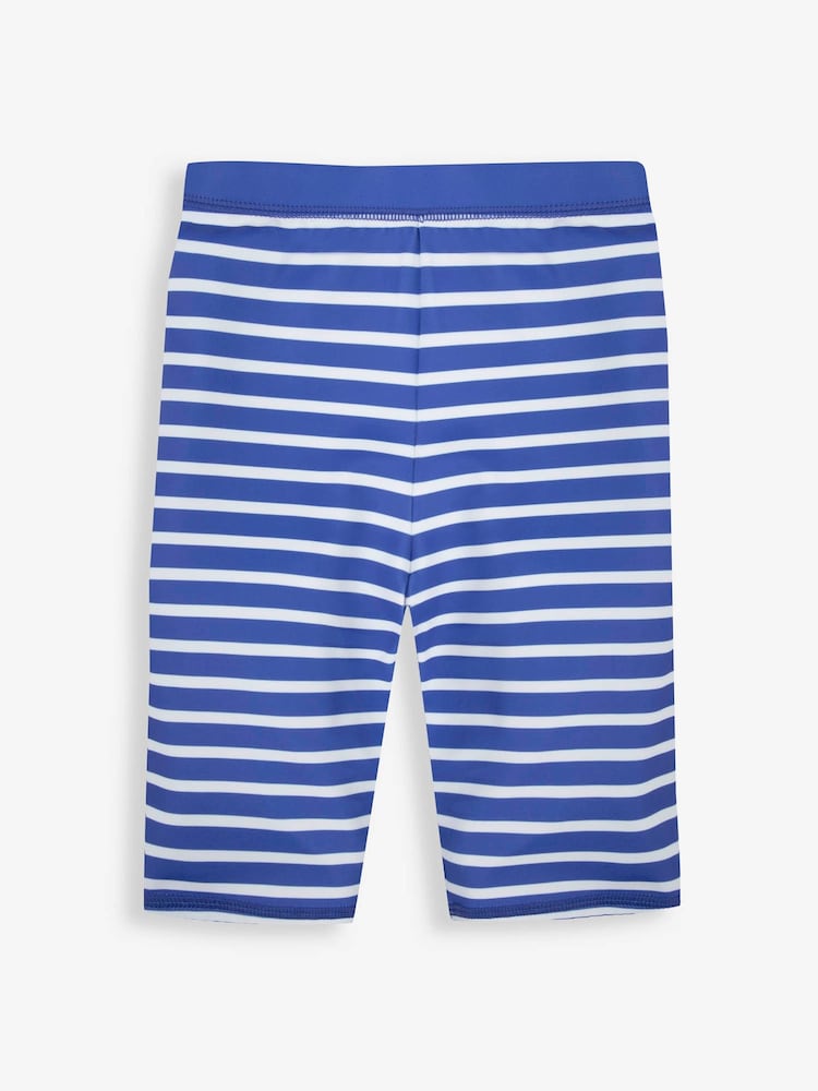 JoJo Maman Bébé Blue Stripe UPF 50 2-Piece Sun Protection Suit - Image 7 of 7
