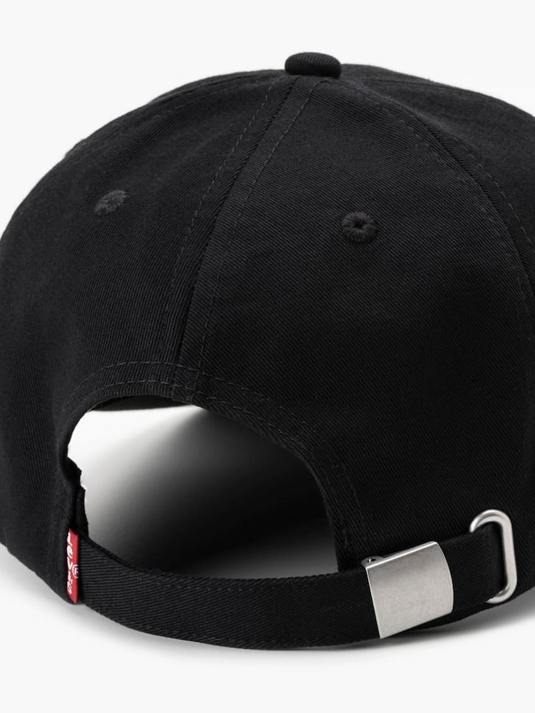 Levi's® Regular Black Batwing Logo 100% Cotton Cap - Image 2 of 3