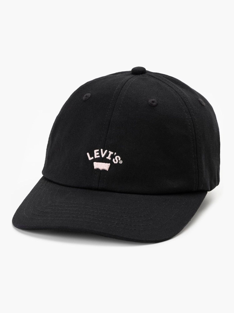 Levi's® Regular Black Batwing Logo 100% Cotton Cap - Image 3 of 3