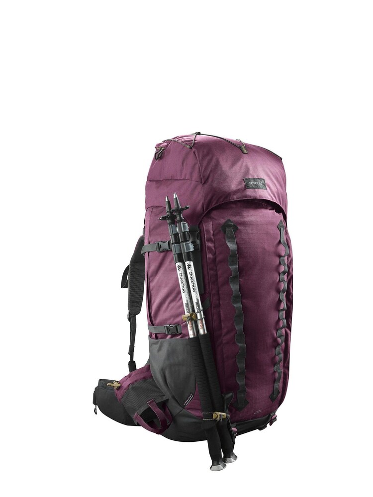 Decathlon Purple Womens Mountain Trekking Rucksack Trek 900 70+10L Forclaz - Image 1 of 1