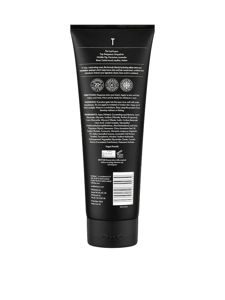 Ted Baker Fusion Graphite Hair & Body Wash 250ml - Image 2 of 2
