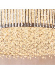 Gallery Home Silver Petra Pendant Ceiling Light Pendant - Image 3 of 8