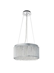 Gallery Home Silver Petra Pendant Ceiling Light Pendant - Image 8 of 8
