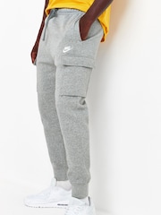 Nike Grey Club Cargo Joggers - Image 1 of 5