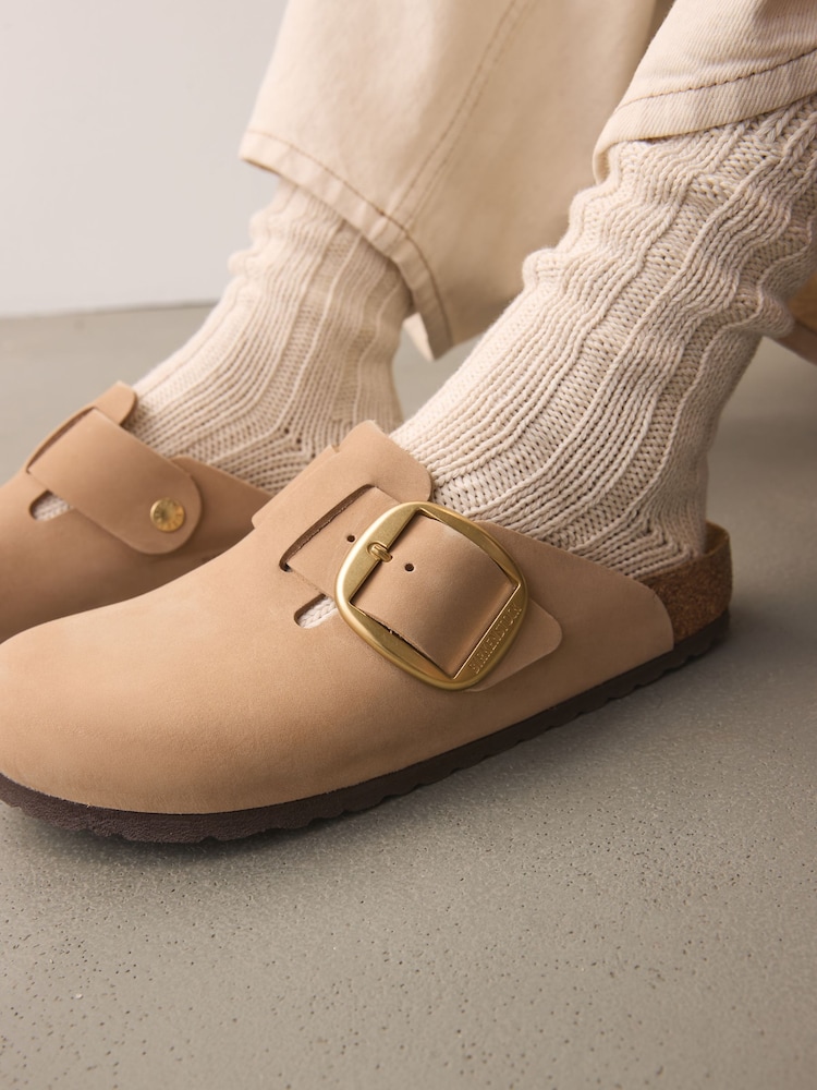 Birkenstock Sand Boston Big Buckle Clogs - Image 3 of 8