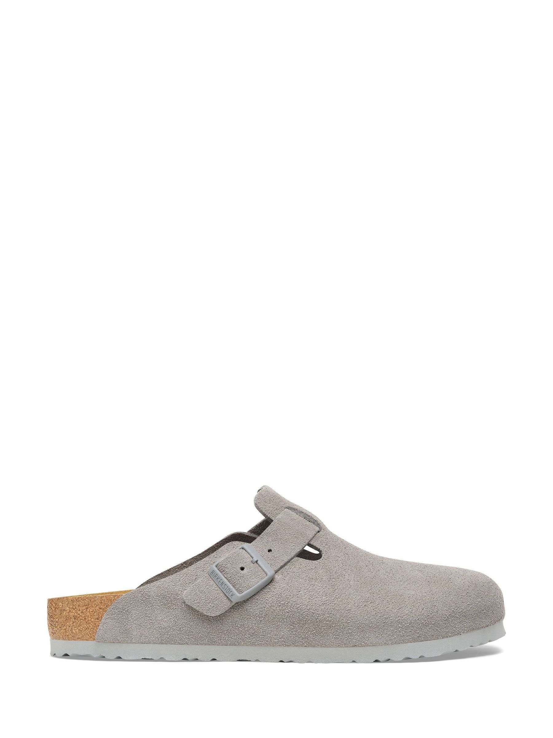 Buy Birkenstock Grey Boston Suede Clogs from Next Romania