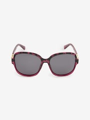 Red Polarised Large Square Sunglasses - Image 4 of 6