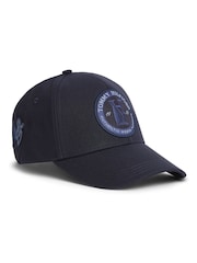 Tommy Hilfiger Blue Logo Patch Six-Panel Baseball Cap - Image 1 of 4