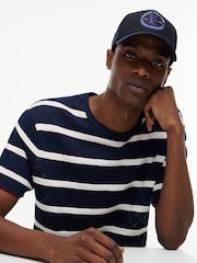 Tommy Hilfiger Blue Logo Patch Six-Panel Baseball Cap - Image 4 of 4
