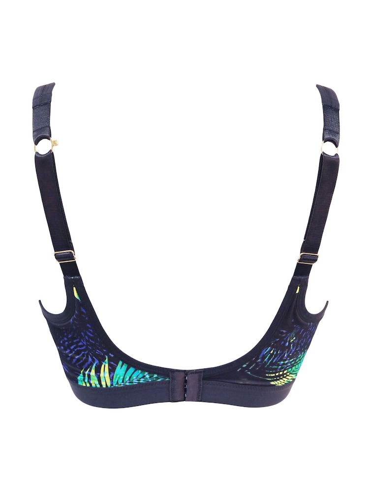 Pour Moi Blue Energy Rush Lightly Padded Underwired Sports Bra - Image 4 of 4