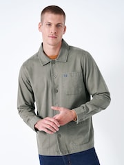 Crew Clothing Grey Jenson 100% Cotton Overshirt Coat Jacket - Image 1 of 5