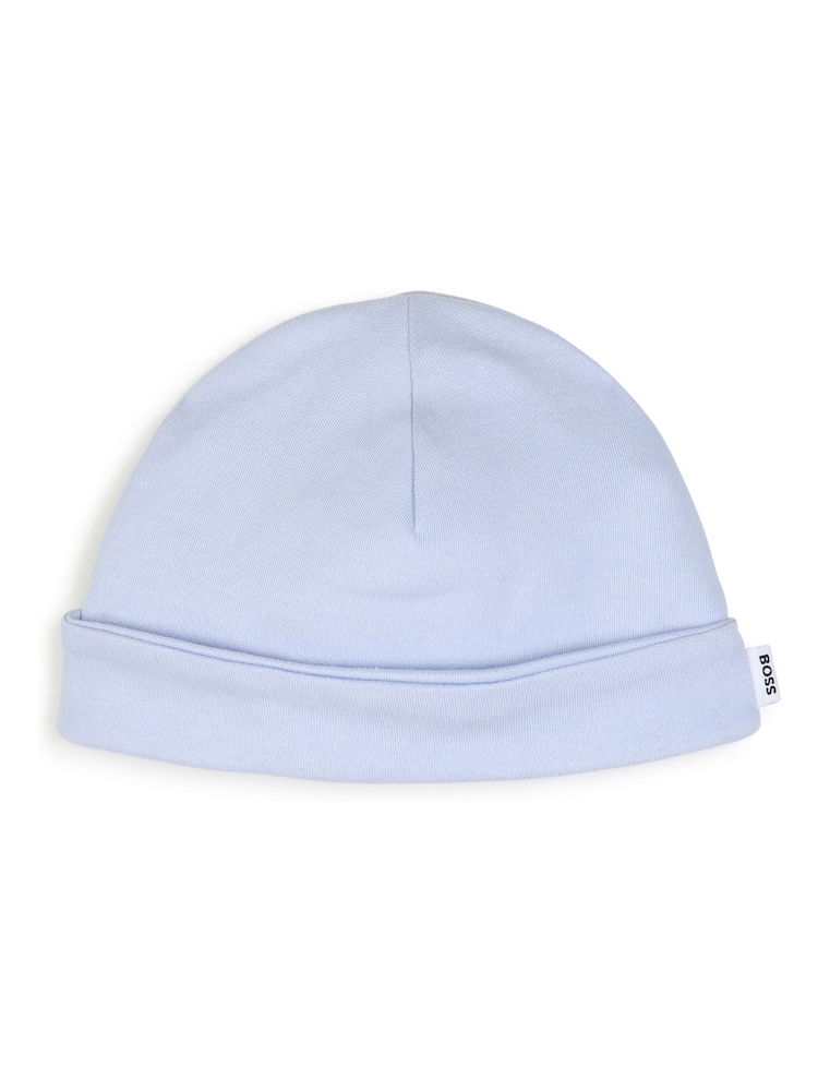 BOSS Blue Pyjamas And Hat Set - Image 7 of 7 BOSS Blue Pyjamas And Hat Set - Image 7 of 7