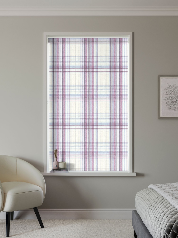 Mulberry Purple Athena Made to Measure Blackout Roller Blind - Image 2 of 6