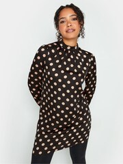 M&Co Black High Neck Tie Tunic - Image 1 of 4