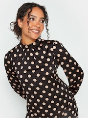 M&Co Black High Neck Tie Tunic - Image 4 of 4