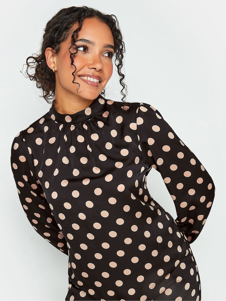M&Co Black High Neck Tie Tunic - Image 4 of 4