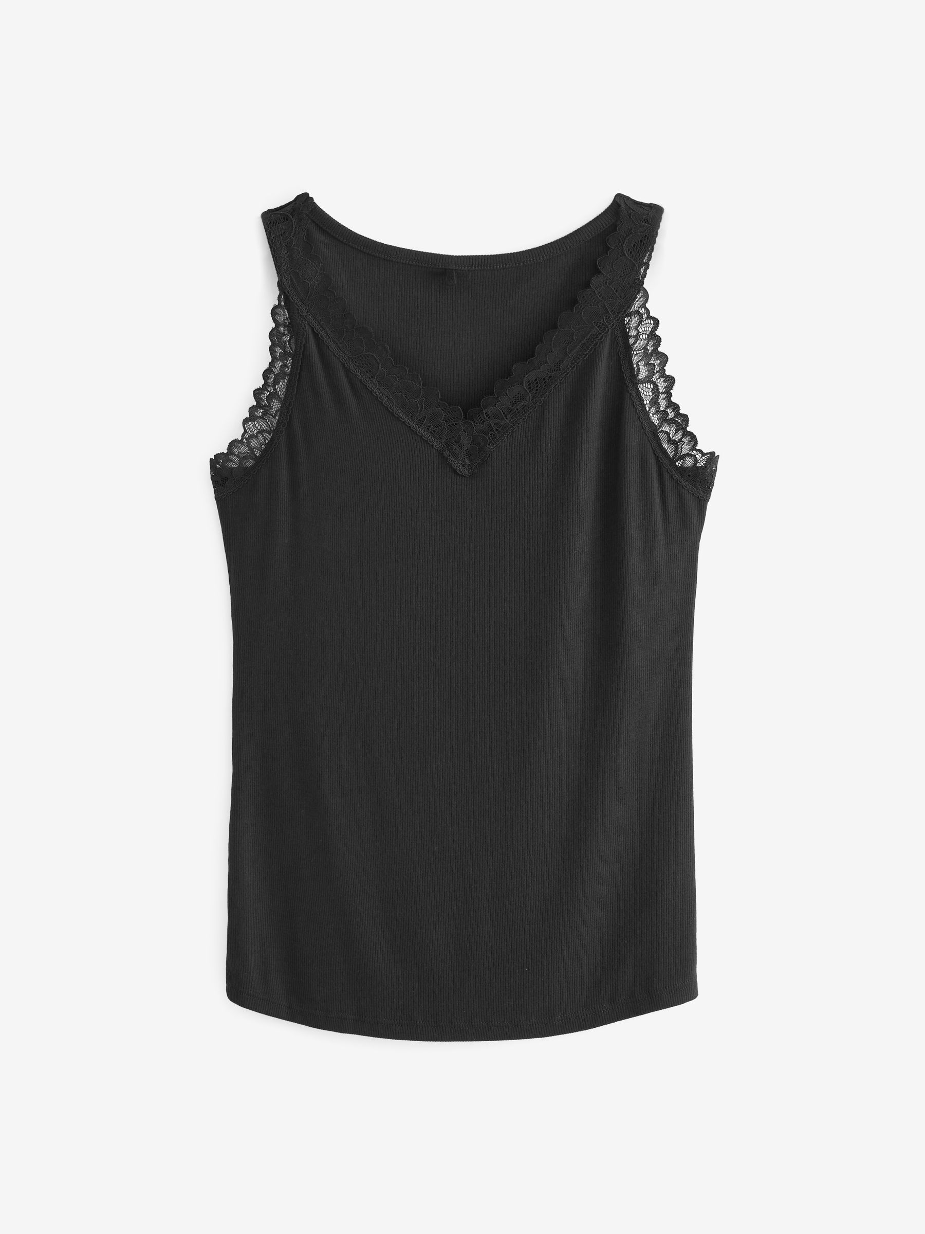 Buy Black Thermal Base Layer Lace Trim Vest from Next USA