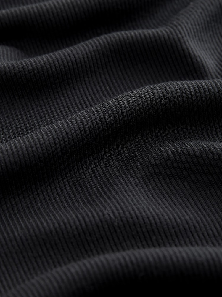 Schwarz - Thermo-Baselayer-Unterhemd mit Spitzenbesatz - Bild 8 von 8