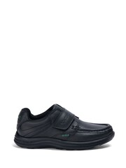 Kickers Black Junior Vegan Reasan Strap Shoes - Image 1 of 7