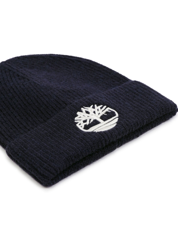 Timberland Blue Knitted Beanie - Image 3 of 3