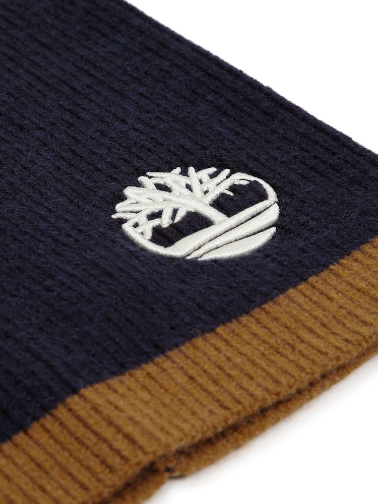 Timberland Blue Knitted Snood - Image 3 of 3 Timberland Blue Knitted Snood - Image 3 of 3