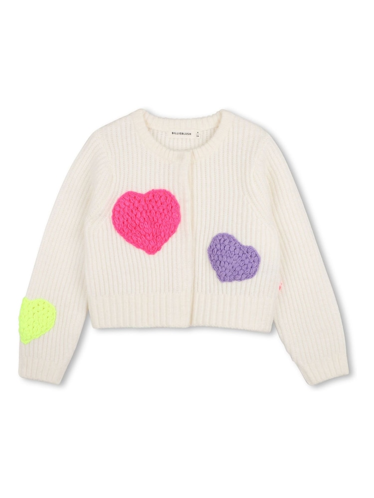 Billieblush Cream Knitted Cardigan - Image 1 of 3 Billieblush Cream Knitted Cardigan - Image 1 of 3