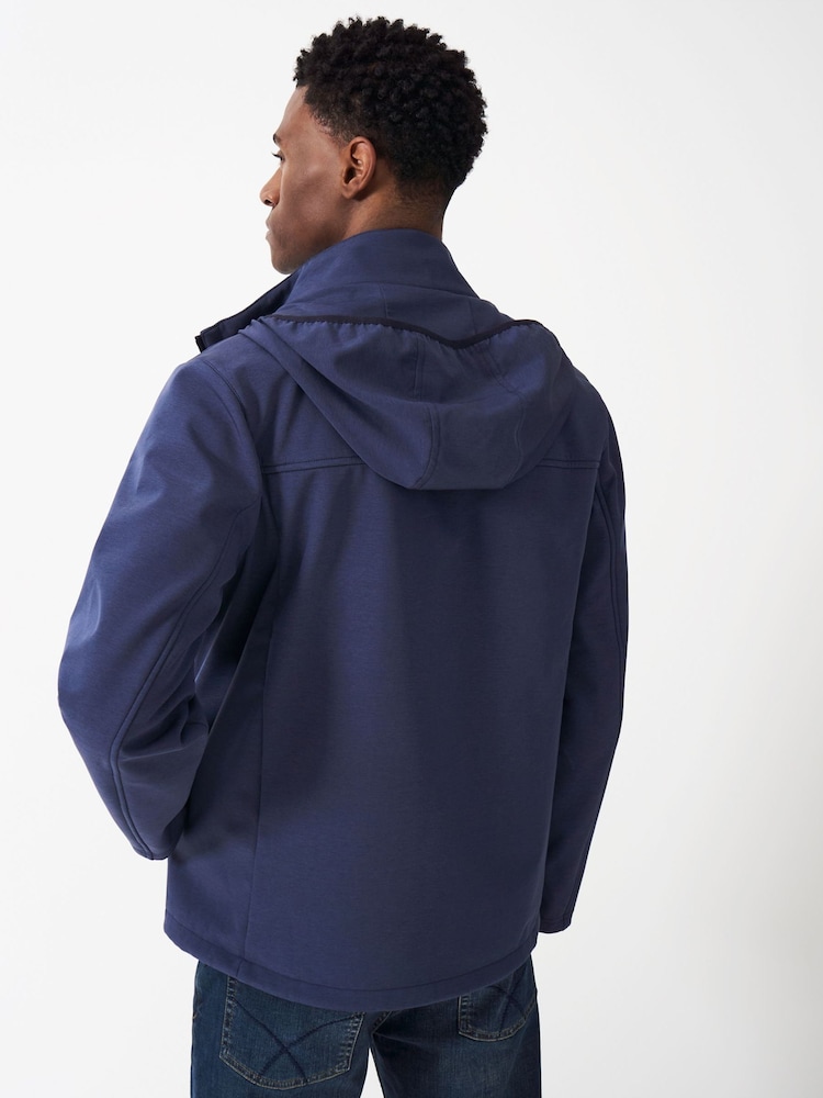Crew Clothing Eastbourne Showerproof Hooded Jacket - Image 2 of 5