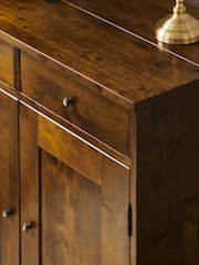 Laura Ashley Dark Chestnut Garrat 2 Door 2 Drawer Narrow Sideboard - Image 9 of 9