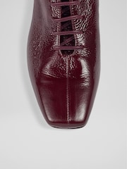 Красный - LK Bennett Open Lace-Up Arabella Boots - Image 4 of 4