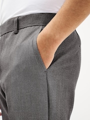 Light Grey Skinny Machine Washable Plain Front Smart Trousers - Image 5 of 7