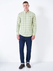 Crew Clothing Green Georgie 100% Cotton Oxford Check Shirt - Image 3 of 5
