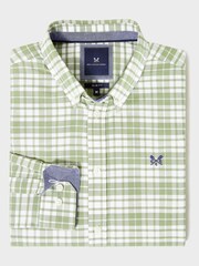 Crew Clothing Green Georgie 100% Cotton Oxford Check Shirt - Image 5 of 5