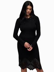 AllSaints Black Milly Dress - Image 4 of 6